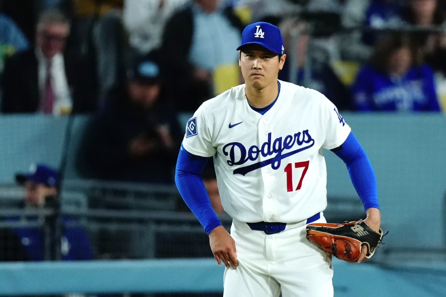 今季初勝利を挙げたドジャース・大谷翔平【写真：黒澤崇】