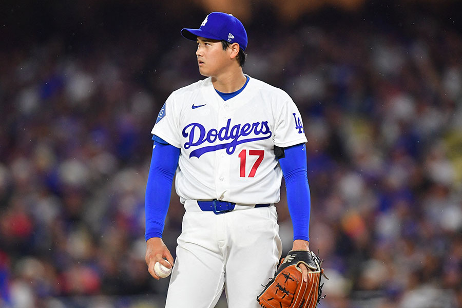 ガーディアンズ戦に先発したドジャース・大谷翔平【写真：ロイター】
