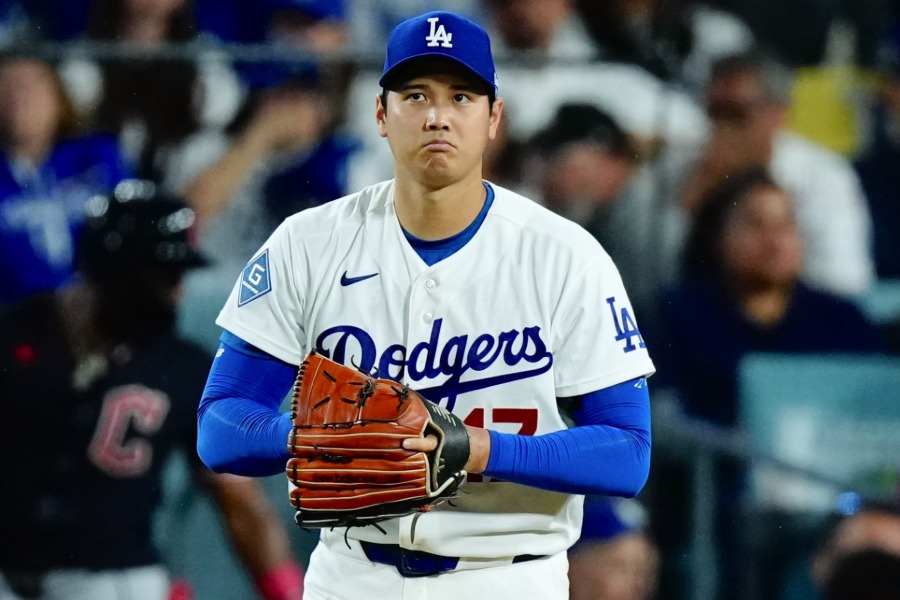 ガーディアンズ戦に先発したドジャース・大谷翔平【写真：黒澤崇】