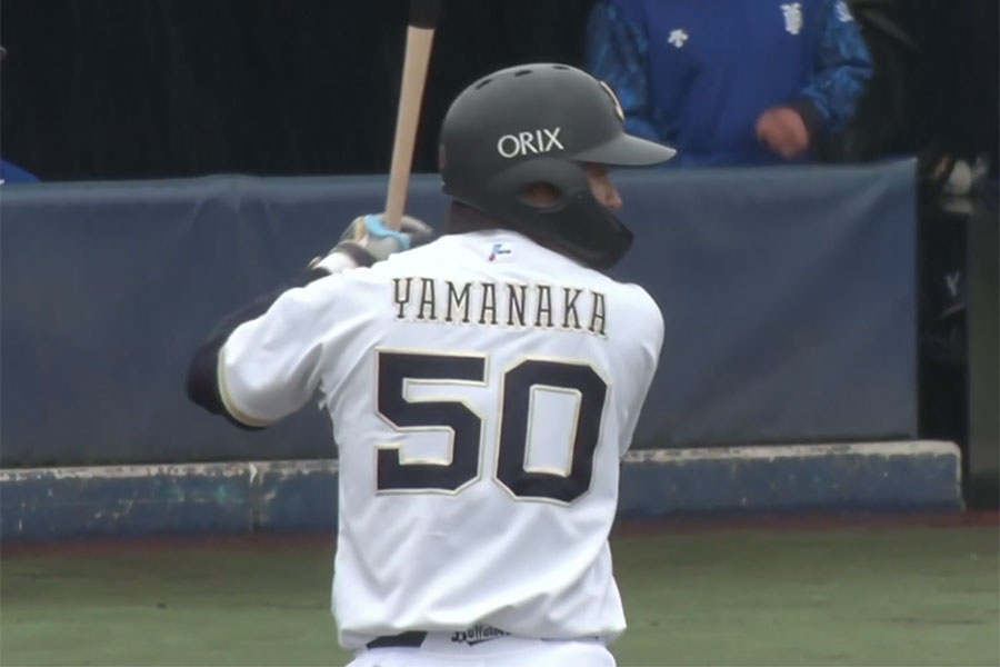 オリックス・山中稜真【画像：パーソル パ・リーグTV】