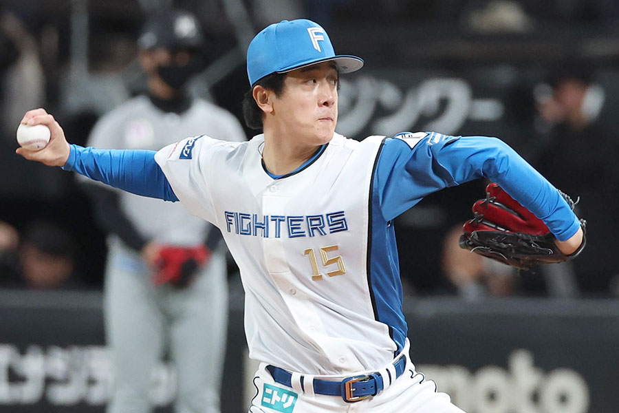 ロッテ戦に先発した日本ハム・北山亘基【写真提供：産経新聞社】