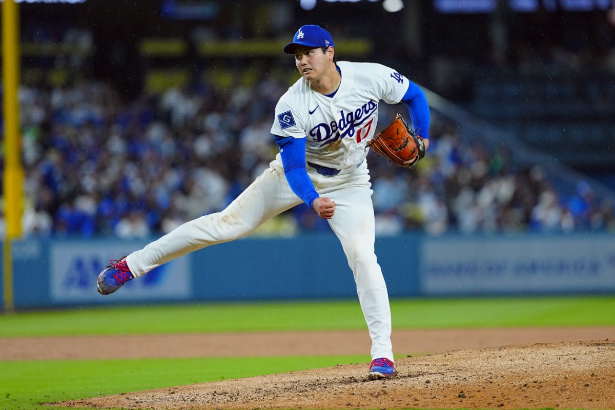 ガーディアンズ戦に先発したドジャース・大谷翔平【写真：荒川祐史】