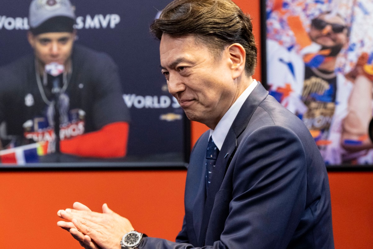 今井達也投手の入団会見で紹介されたダイキン・ノースアメリカの井上隆之上席副社長【写真：ロイター】