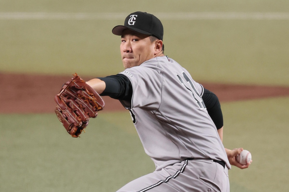 日米通算201勝を達成した巨人の田中将大【写真提供：産経新聞社】