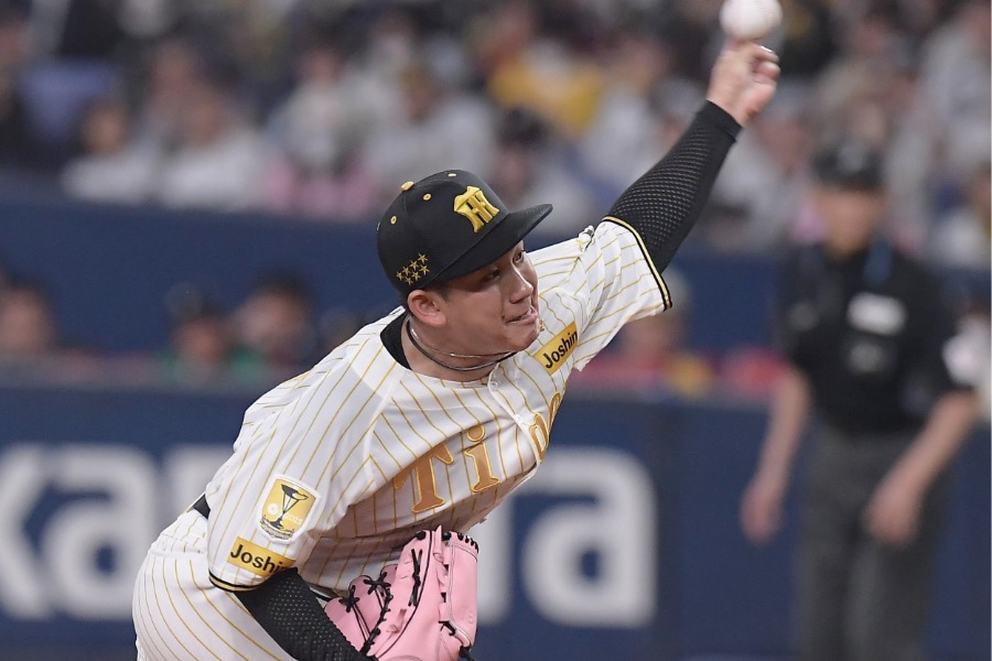 DeNA戦に先発した阪神・伊原陵人【写真提供：産経新聞社】