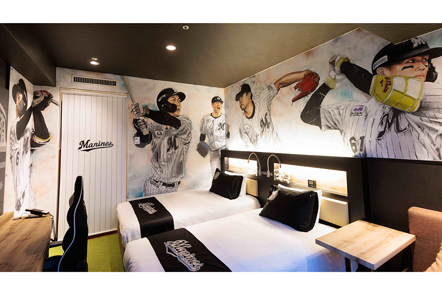 ロッテシティホテル錦糸町とのコラボルーム【写真：球団提供】