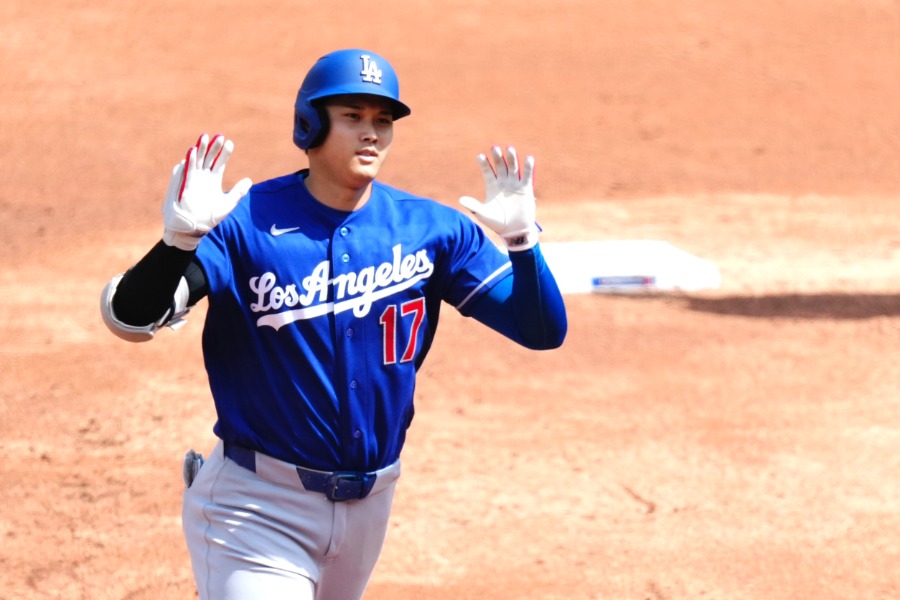 今季1号を放ったドジャース・大谷翔平【写真：黒澤崇】