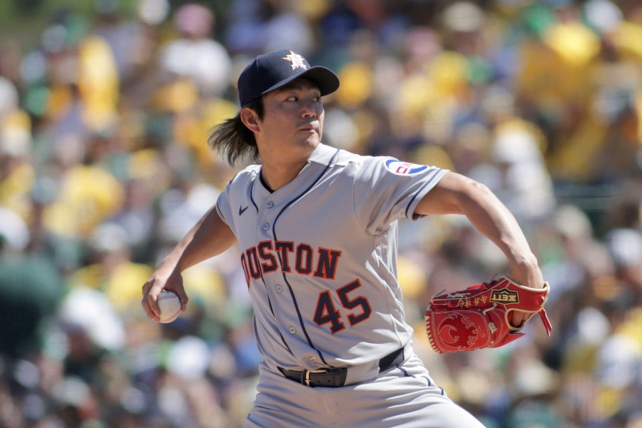 アスレチックス戦に先発したアストロズ・今井達也【写真：ロイター】