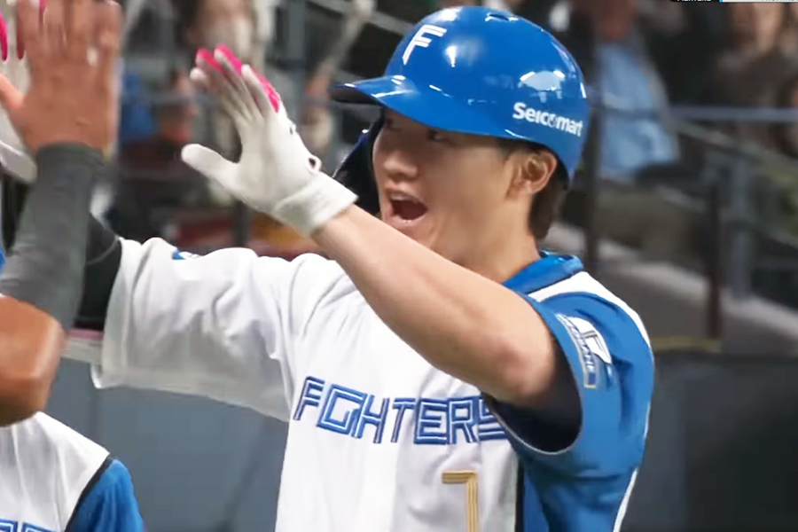 日本ハム・西川遥輝【画像：パーソル パ・リーグTV】