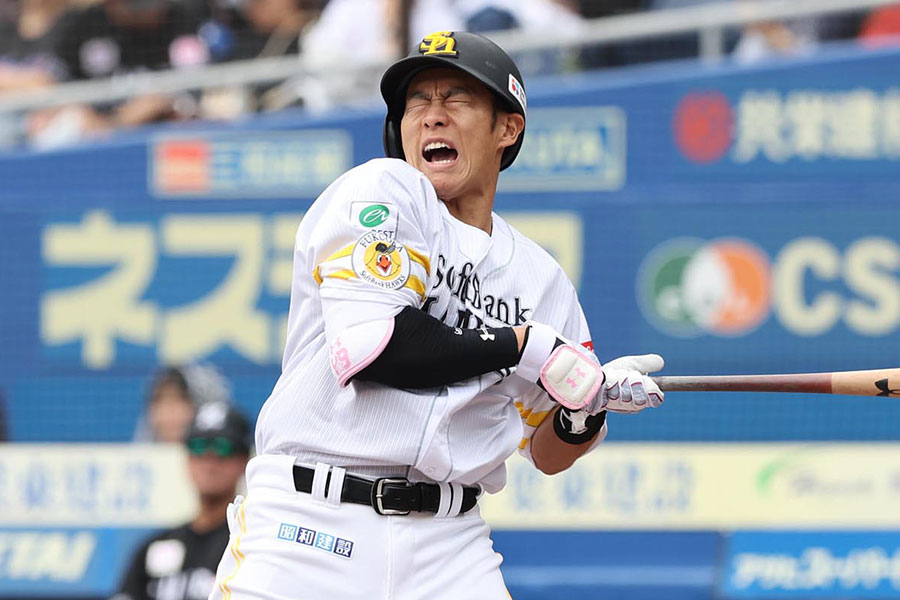 ソフトバンク・柳田悠岐【写真:栗木一考】