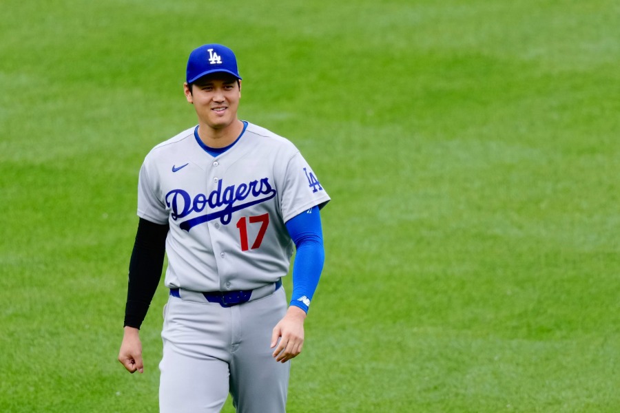 ナショナルズ戦に出場したドジャース・山本由伸【写真：黒澤崇】