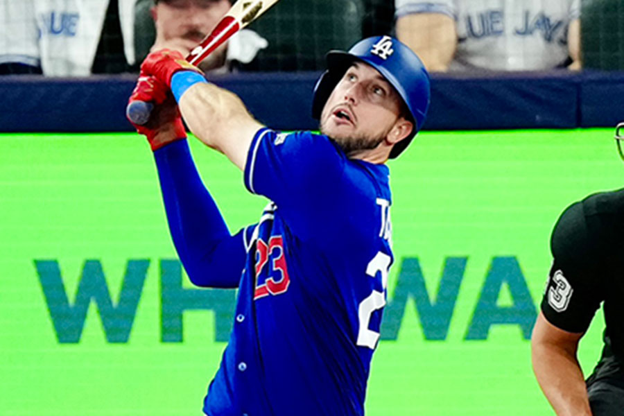Bジェイズ戦に出場したドジャースのカイル・タッカー【写真:黒澤崇】