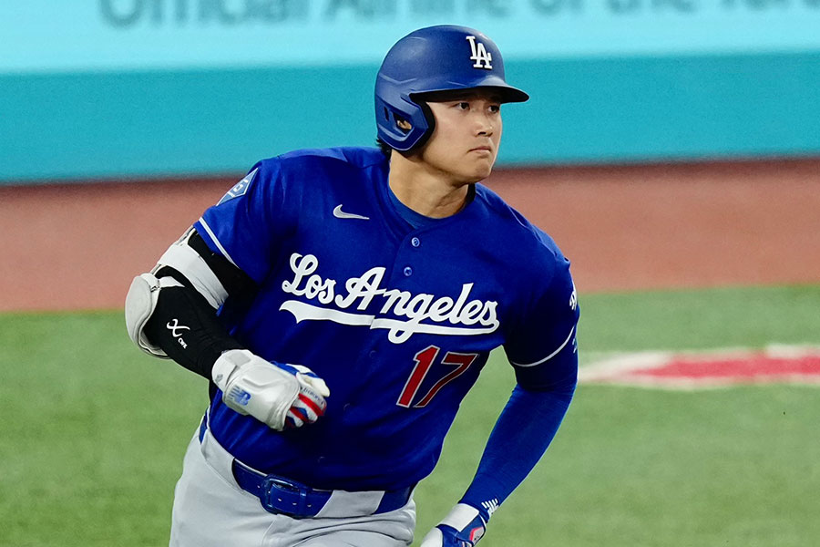Bジェイズ戦で3号を放ったドジャース・大谷翔平【写真:黒澤崇】