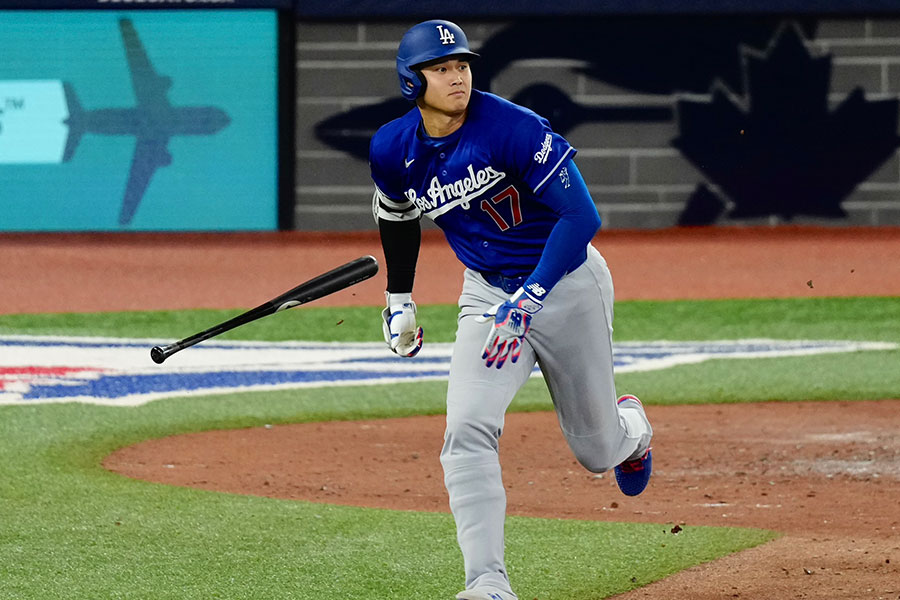 Bジェイズ戦で3号ソロを放ったドジャース・大谷翔平【写真：黒澤崇】