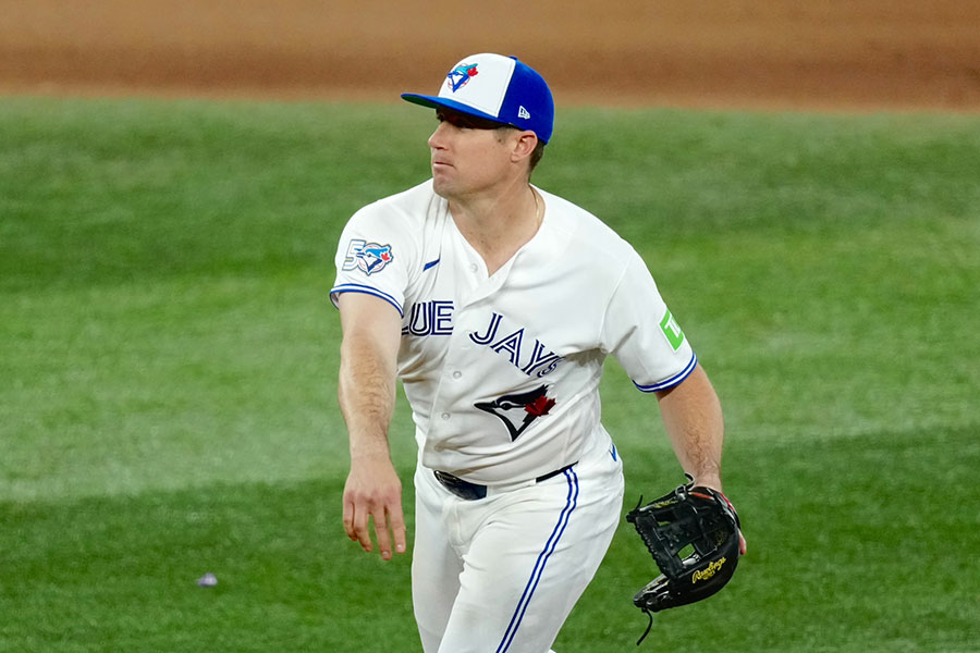 ドジャース戦に登板したBジェイズのタイラー・ハイネマン【写真:黒澤崇】