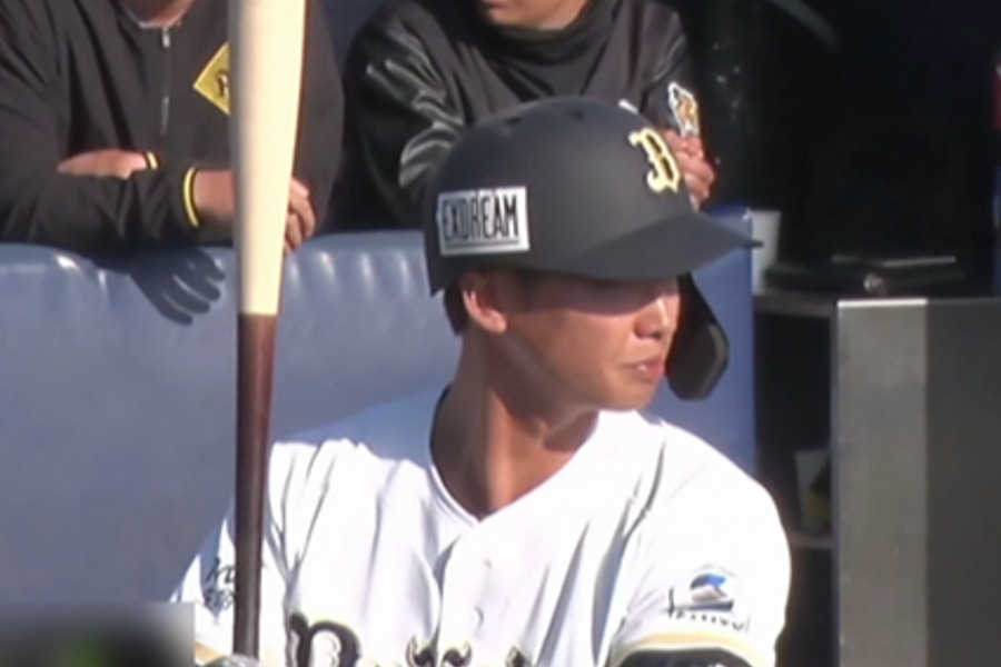 阪神戦に出場したオリックス・石川亮【画像:パーソル パ・リーグTV】