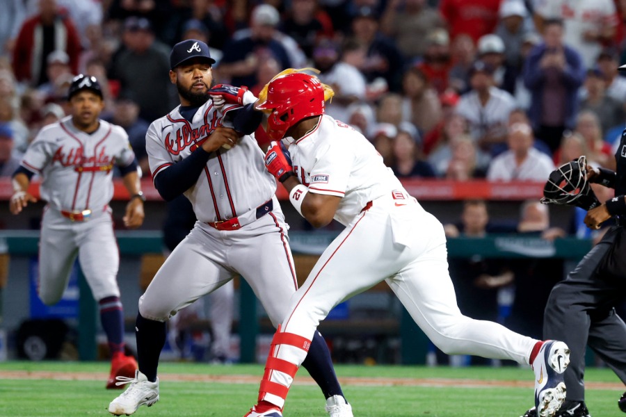 エンゼルス戦で大乱闘が発生【写真：アフロ】