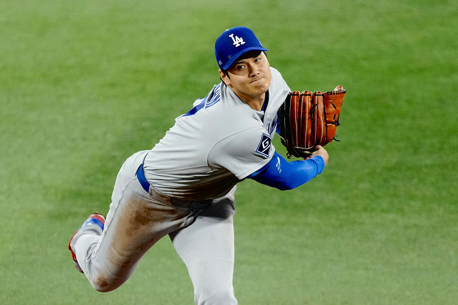 Bジェイズ戦に先発したドジャース・大谷翔平【写真:黒澤崇】