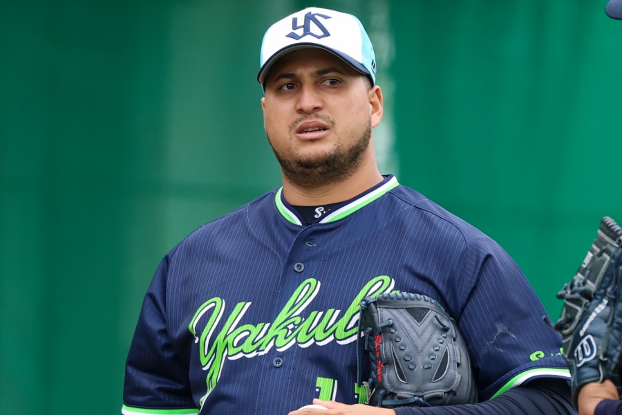 ヤクルトのホセ・キハダ【写真：加治屋友輝】