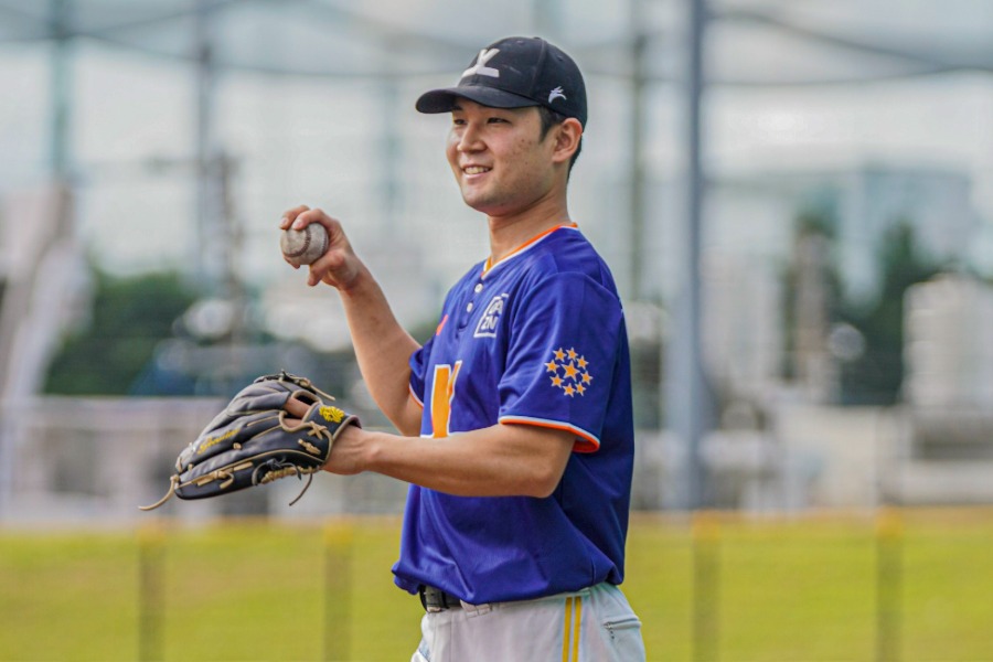 JWLからBジェイズとの契約を掴んだ金城朋弥【写真提供：ジャパンウィンターリーグ】