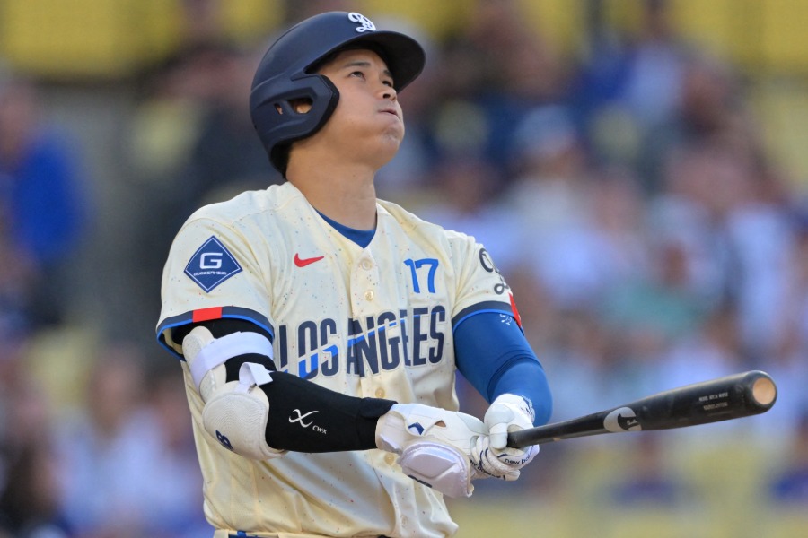 初回に本塁打を放ったドジャース・大谷翔平【写真：ロイター】