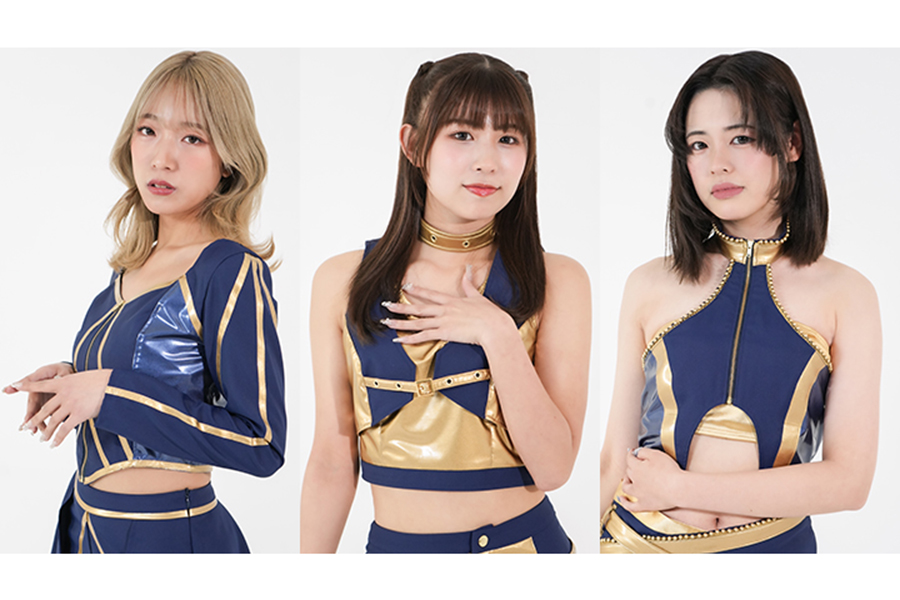 「BsGravity」のRENAさん、NANAさん、RUNONさん（左から）　【写真提供：(c)ORIX Buffaloes】