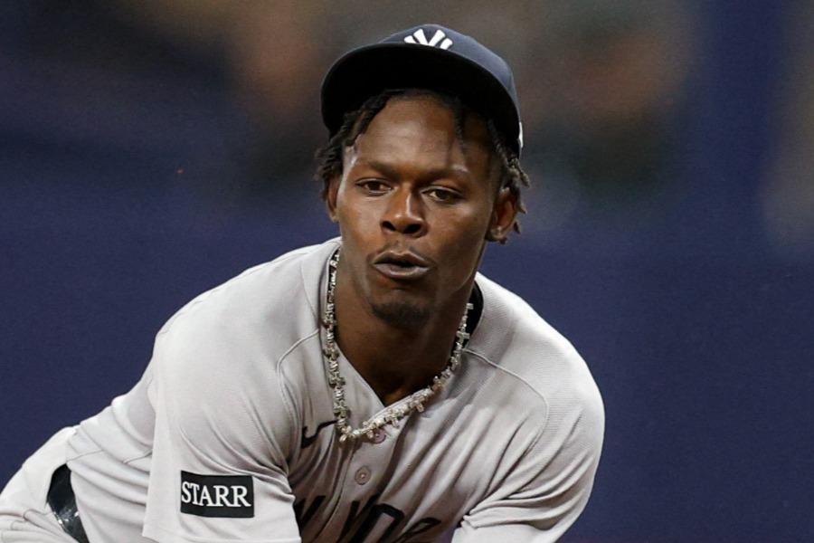 ヤンキースのジャズ・チザムJr.【写真：ロイター】