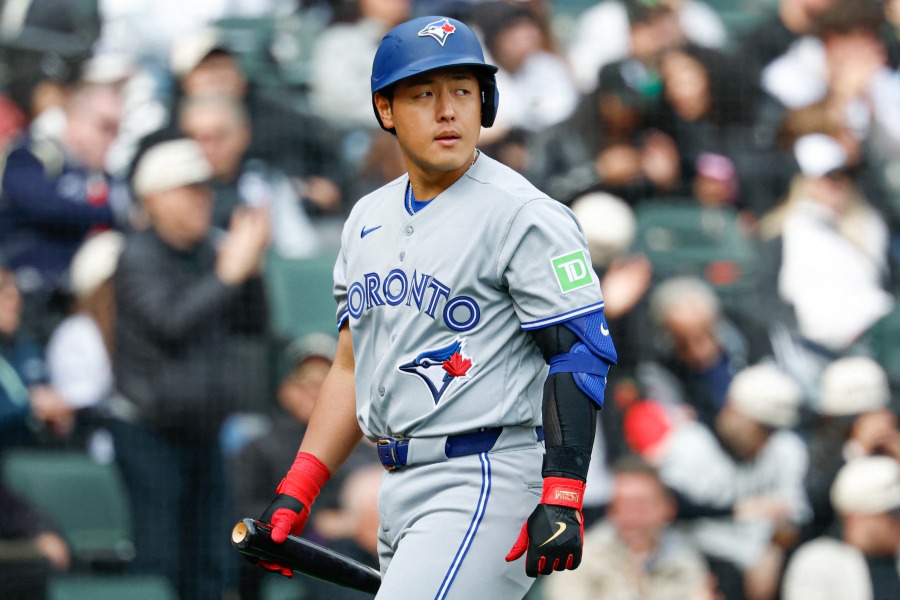 ブルージェイズの岡本和真【写真：ロイター】
