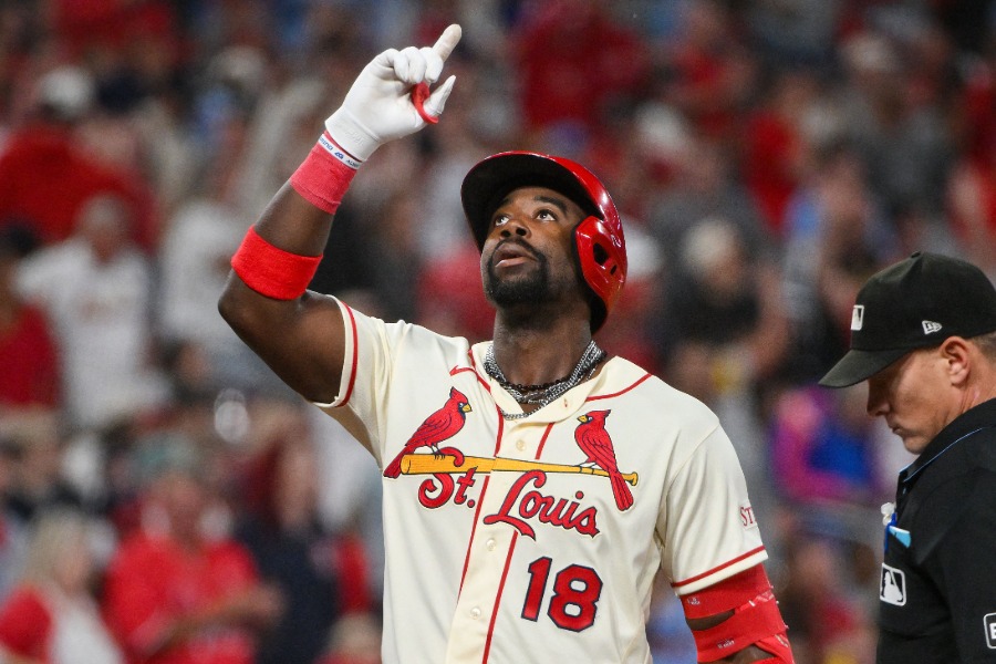 Rソックス戦で6号を放ったカージナルスのジョーダン・ウォーカー【写真：ロイター】
