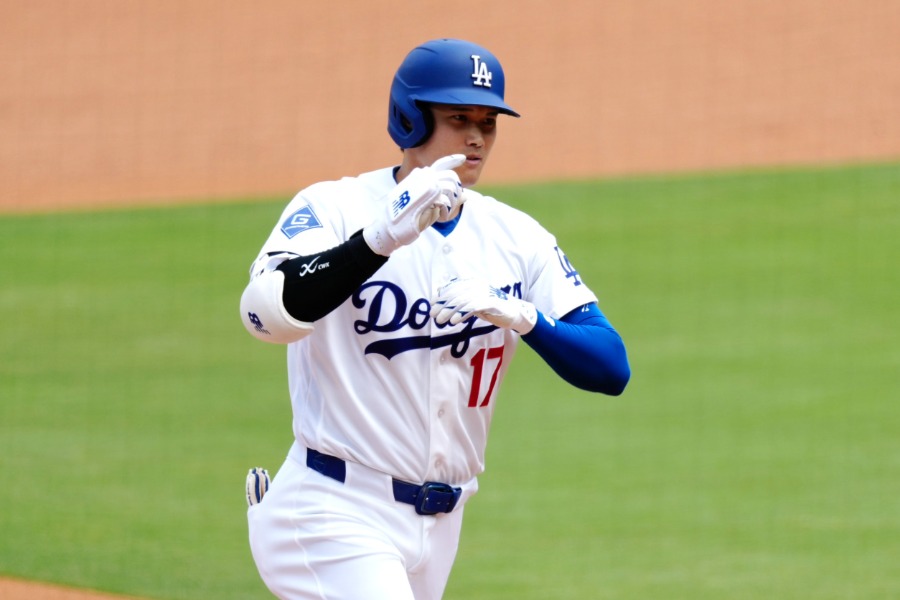 5号先頭打者本塁打を放ったドジャース・大谷翔平【写真:黒澤崇】
