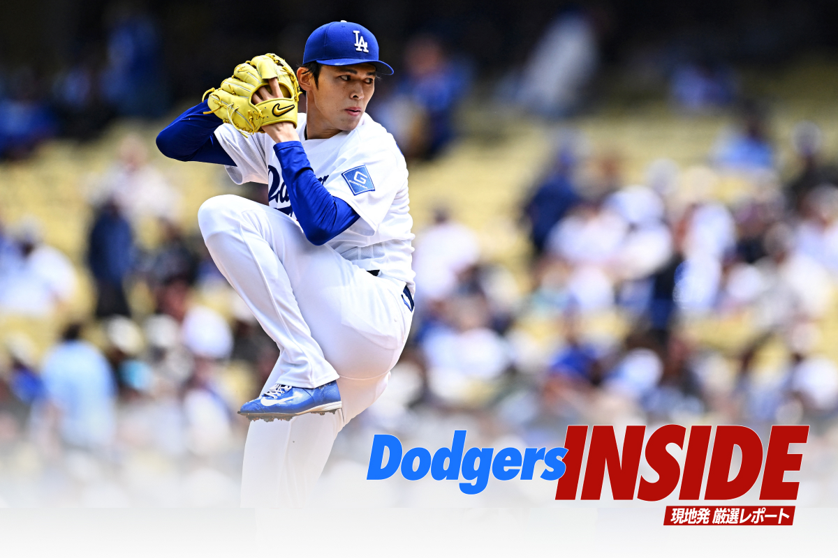 レンジャーズ戦に先発したドジャース・佐々木朗希【写真：ロイター】