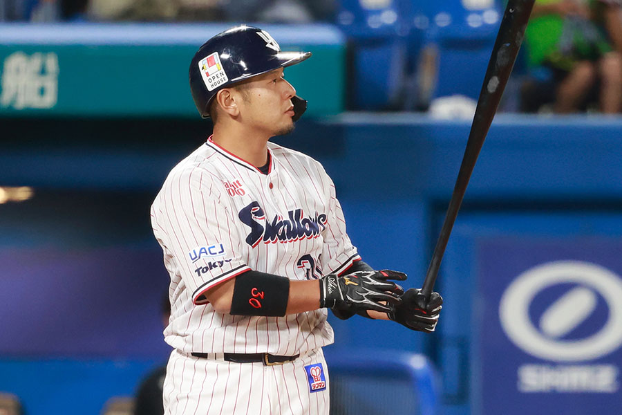 ヤクルト時代の西田明央氏【写真：小池義弘】