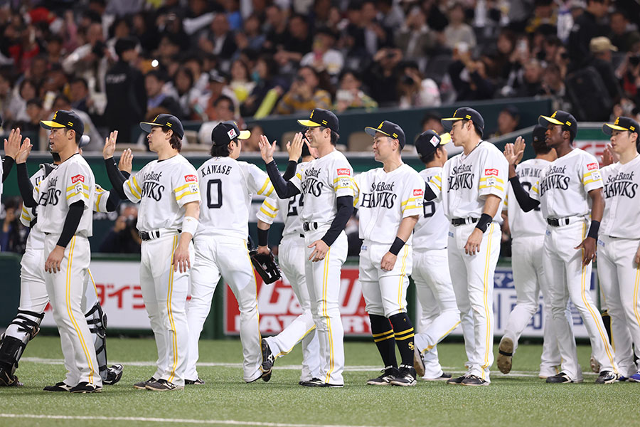 PayPayドームに現れた“世界的スター”が話題【写真：栗木一考】