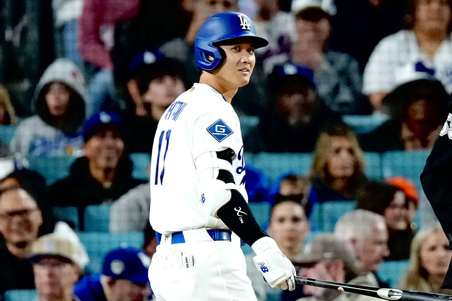 メッツ戦に出場したドジャース・大谷翔平【写真:荒川祐史】