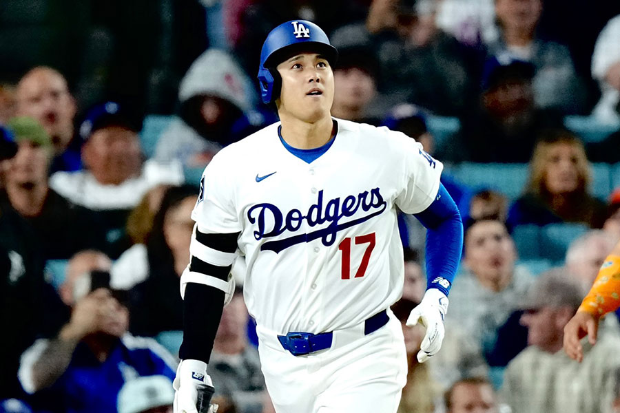 メッツ戦に出場したドジャース・大谷翔平【写真:黒澤崇】