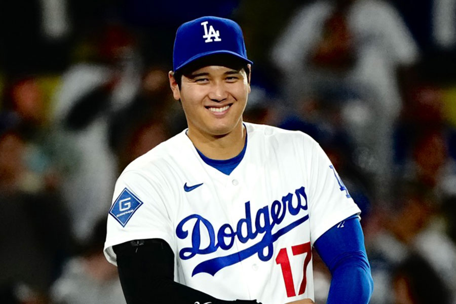 メッツ戦に出場したドジャース・大谷翔平【写真：黒澤崇】