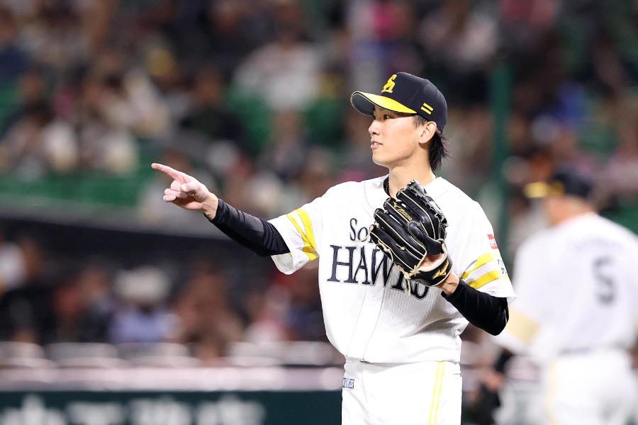 ソフトバンク・大津亮介【写真：栗木一考】