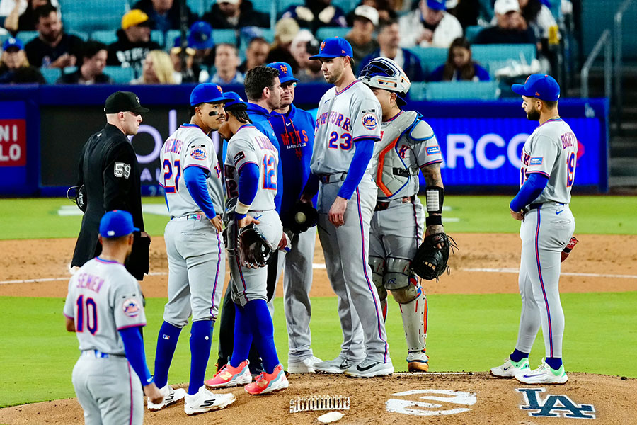 6連敗を喫したメッツナイン【写真：黒澤崇】