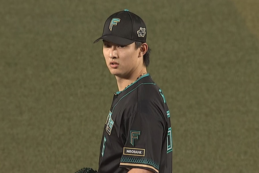 ロッテ戦に先発した日本ハム・達孝太【画像:パーソル パ・リーグTV】