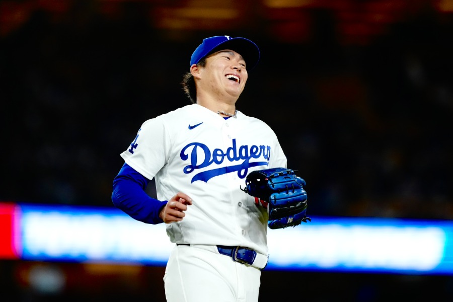 メッツ戦に先発したドジャース・山本由伸【写真：黒澤崇】