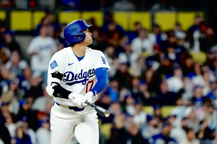メッツ戦に「1番・DH」で先発したドジャース・大谷翔平【写真:黒澤崇】