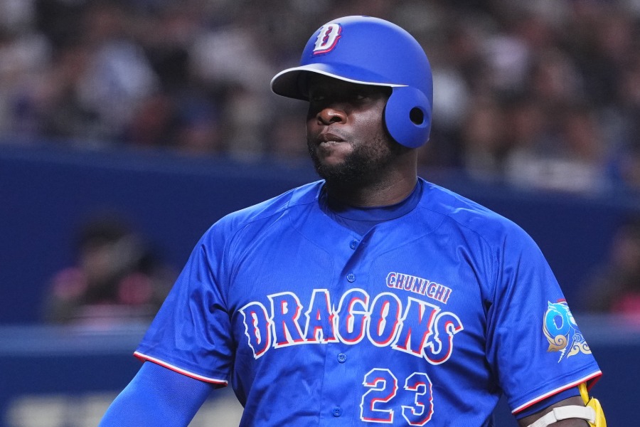 中日のミゲル・サノー【写真：加治屋友輝】