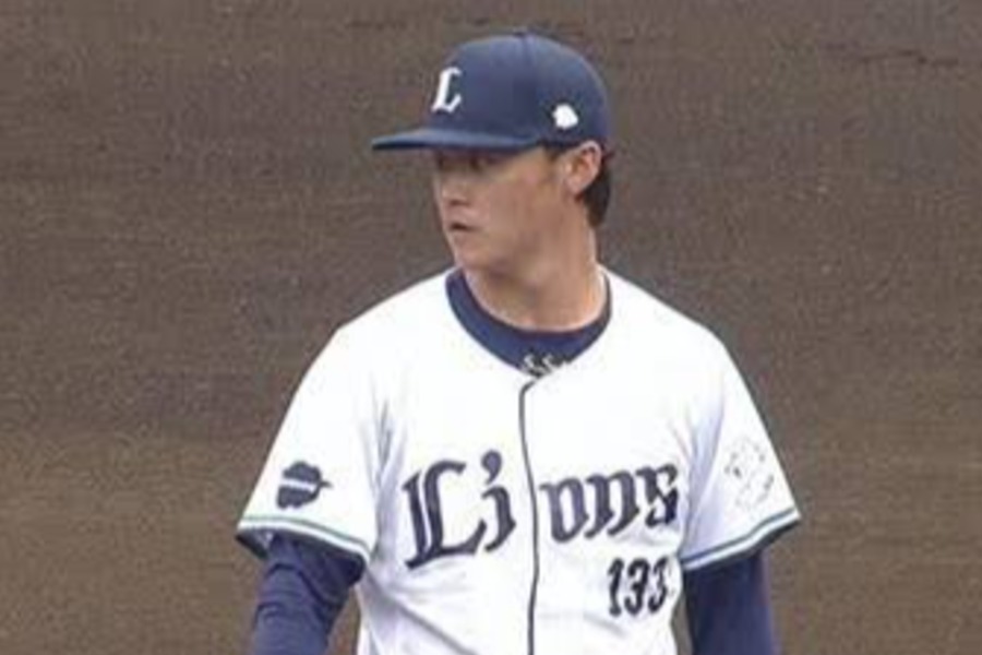 DeNA戦に登板した西武・佐藤爽【画像:パーソル パ・リーグTV】