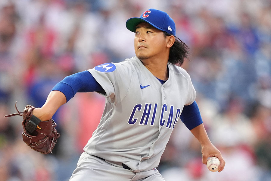 フィリーズ戦に先発したカブス・今永昇太【写真:ロイター】