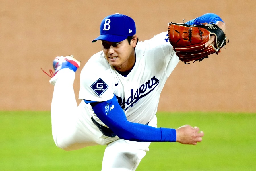 メッツ戦に登板したドジャース・大谷翔平【写真：黒澤崇】