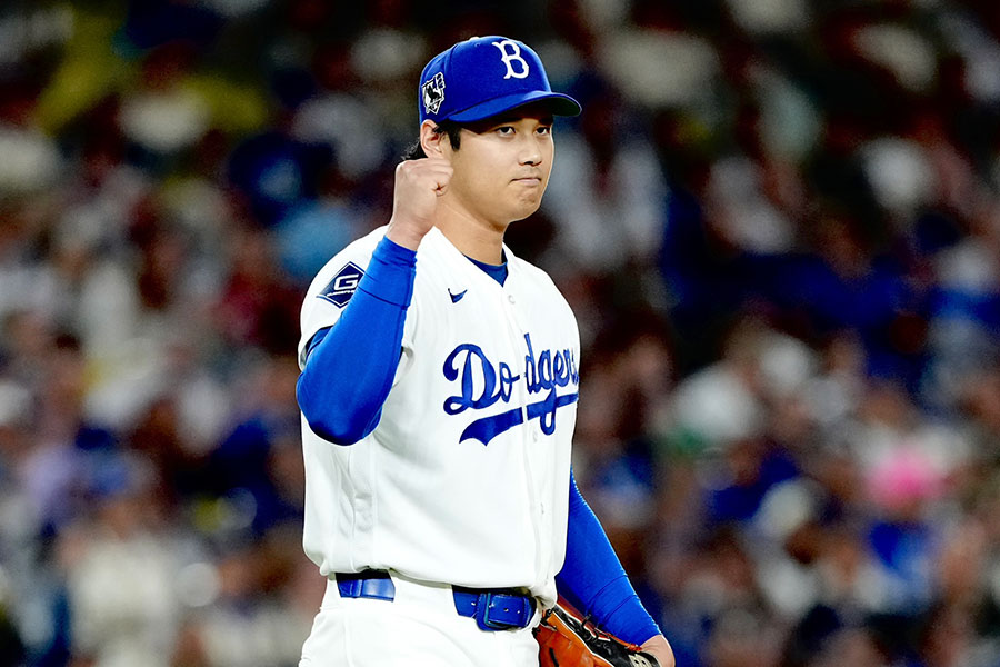 メッツ戦で好投したドジャース・大谷翔平【写真:黒澤崇】
