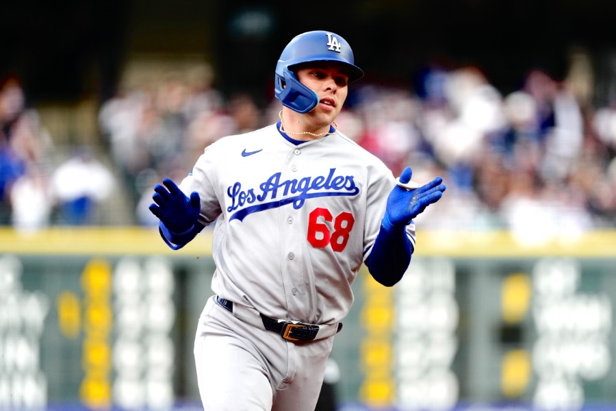 今季5号ソロを放ったドジャースのダルトン・ラッシング【写真：黒澤崇】