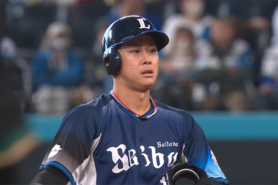 日本ハム戦に出場した西武・平沢大河【画像：パーソル パ・リーグTV】