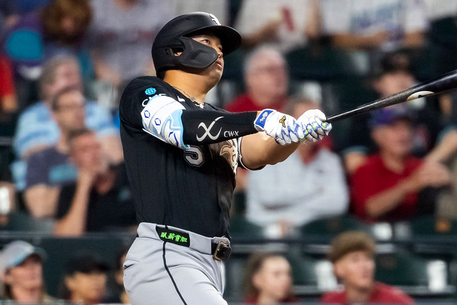 Dバックス戦で9号を放ったホワイトソックス・村上宗隆【写真：ロイター】