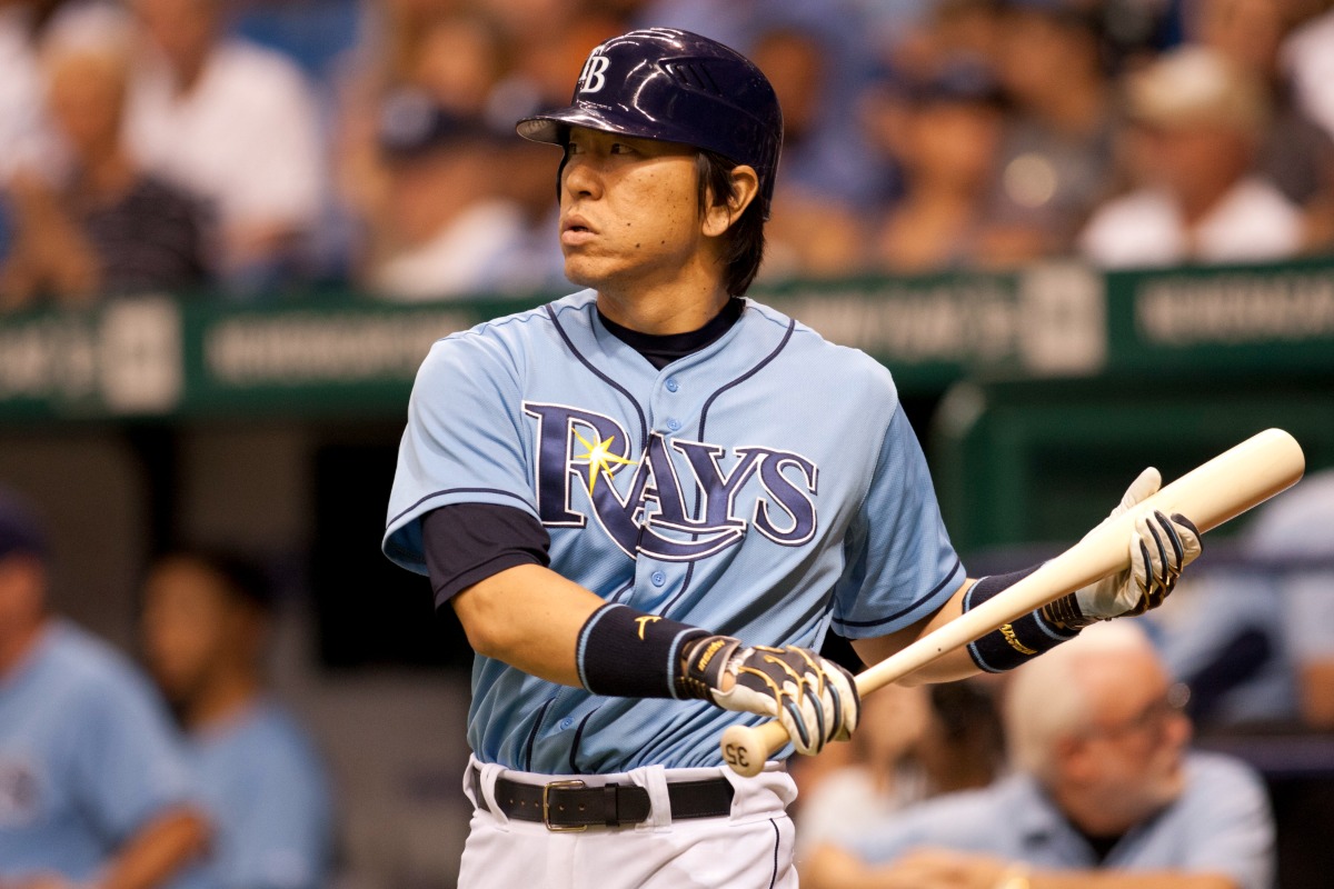 レイズ在籍時の松井秀喜【写真：アフロ】